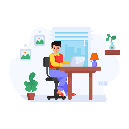 Home office  Illustration