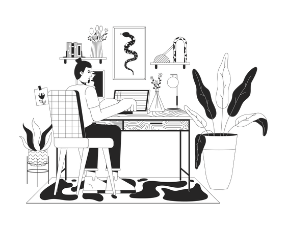 Home office  Illustration