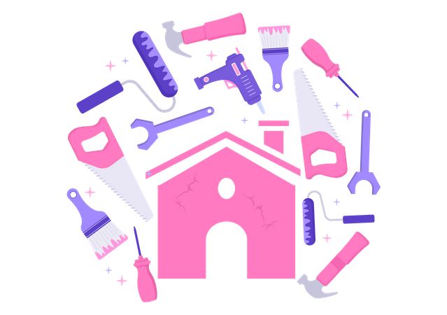 Home Renovation Service Illustration
