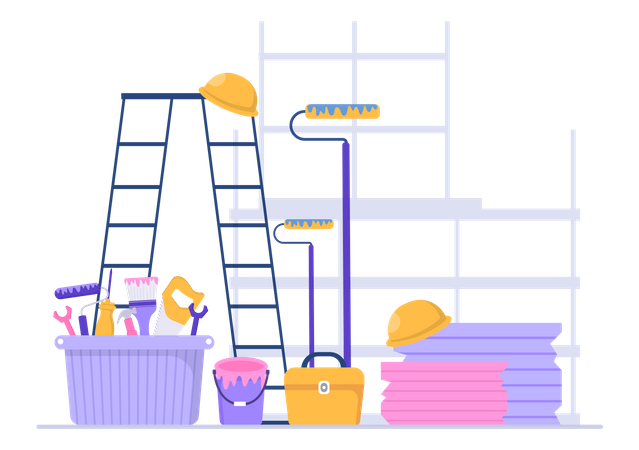 Home Renovation tools  Illustration