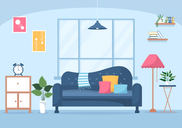Home Room Furniture  Illustration