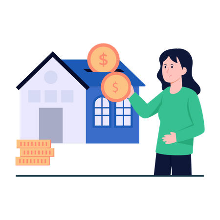 Home Savings  Illustration