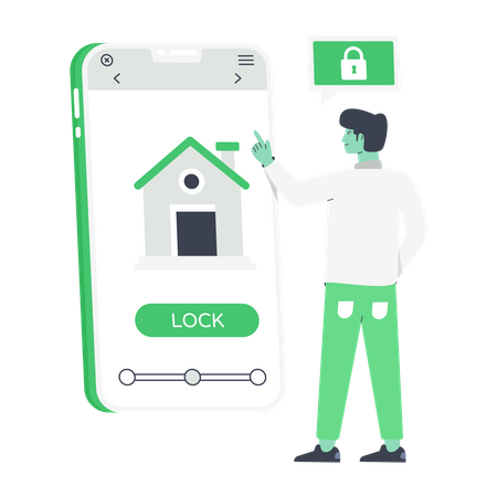 Home Security Illustration