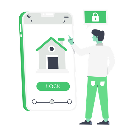 Home Security  Illustration