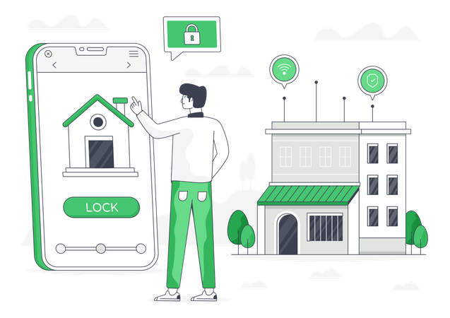 Home Security  Illustration