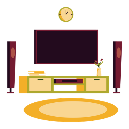 Home Theater  Illustration