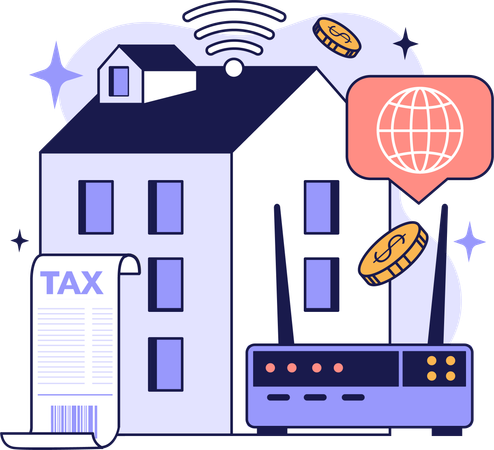 Home wifi cost  Illustration