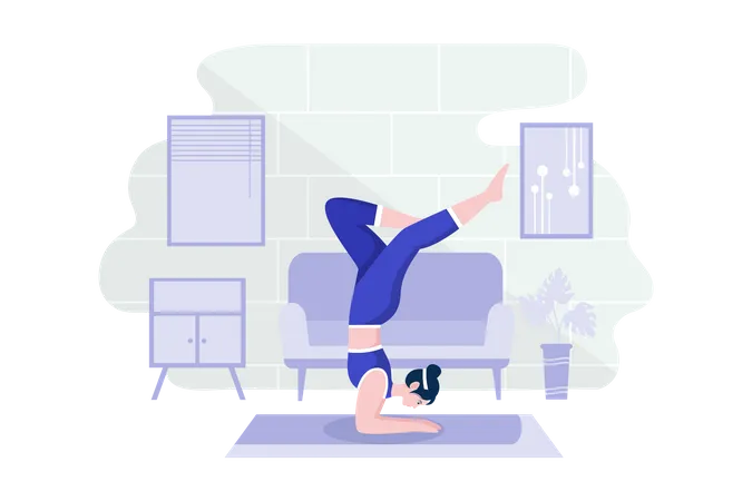 Home workout  Illustration