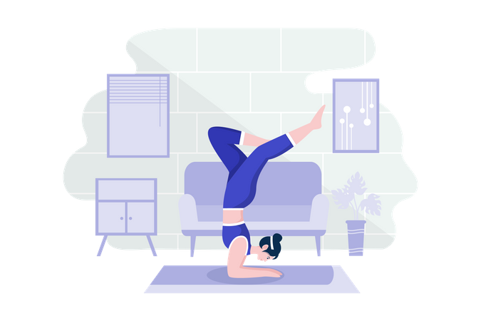 Home workout  Illustration