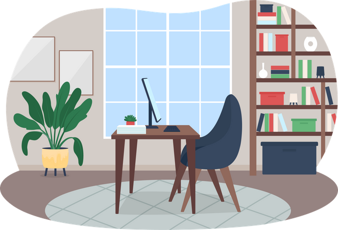 Home workspace Illustration