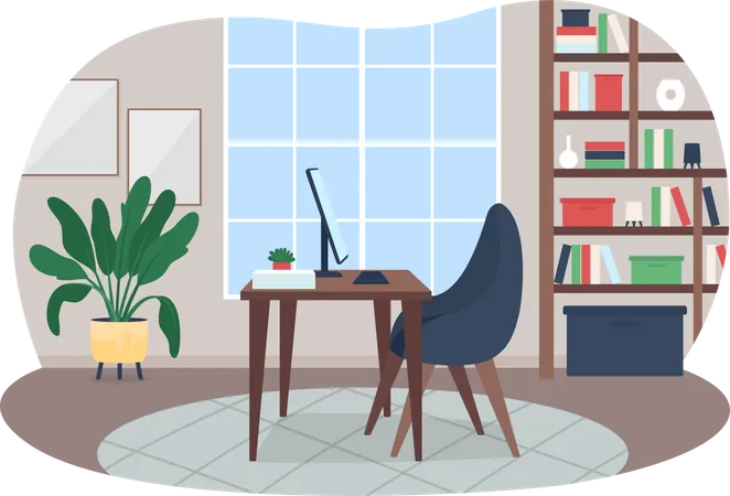 Home workspace  Illustration
