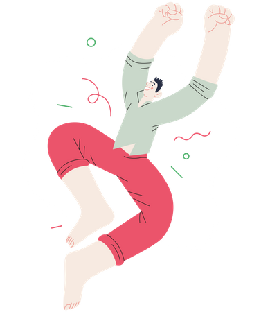 Homem alegre  Ilustração