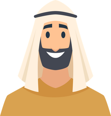 Homem árabe  Ilustração