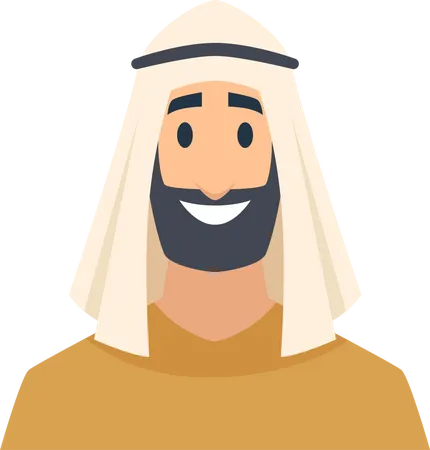 Homem árabe  Ilustração