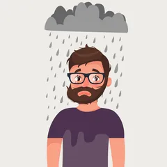 Personagem de empresário hipster com barba Pacote de Ilustrações