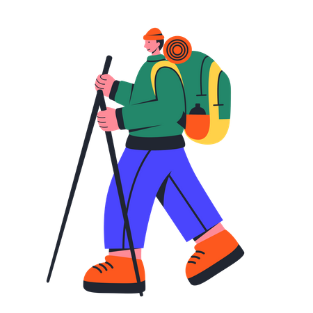 Homem caminhando  Ilustração