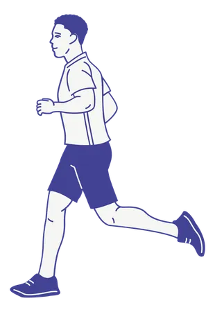 Homem correndo  Ilustração