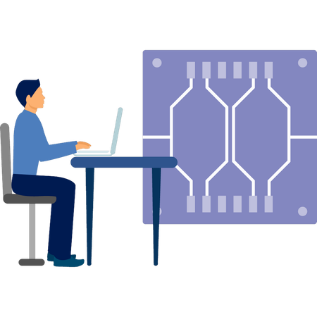 Homem desenvolve tecnologia de chip para servidores  Ilustração