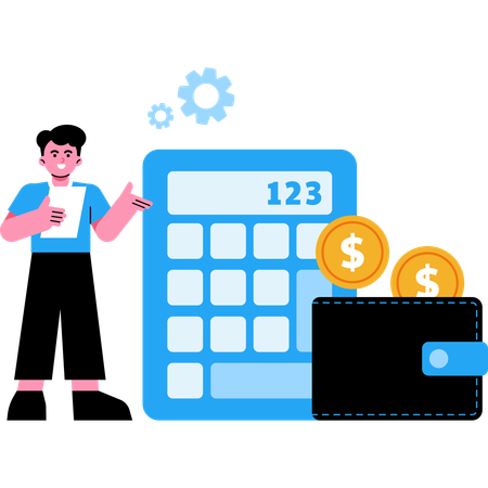 Gestão financeira  Ilustração