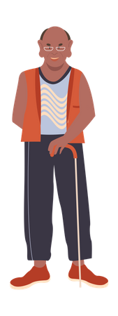 Homem idoso  Ilustração