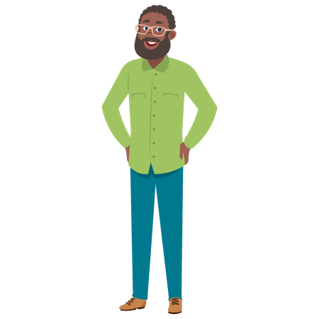 Homem jovem  Ilustração