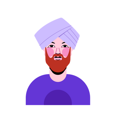 Homem panjabi  Illustration