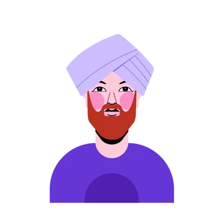 Homem panjabi  Illustration