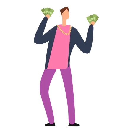 Homem rico  Ilustração