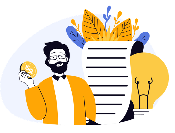 Homem assina projeto de lei inovador  Ilustração