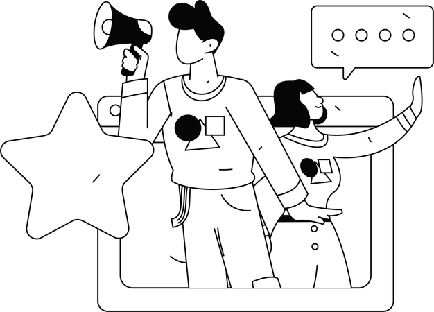 Homem trabalhando no gerenciamento de dados em nuvem  Ilustração