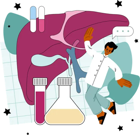 L'homme a des problèmes intestinaux  Illustration