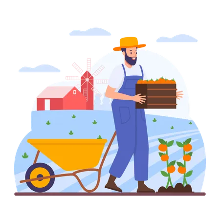 Agriculteur  Illustration