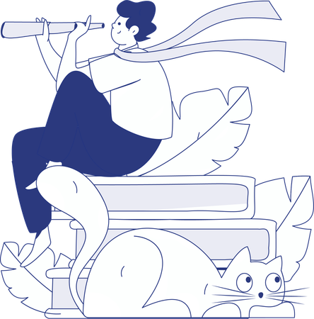 Amoureux des livres  Illustration