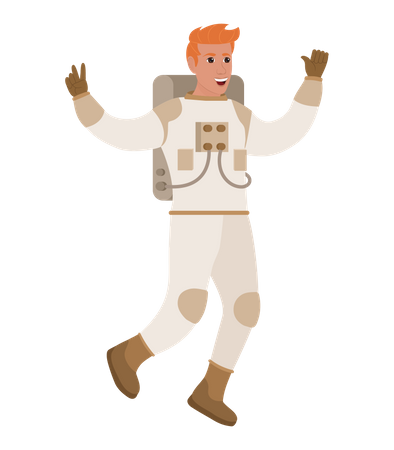 Astronaute masculin  Illustration