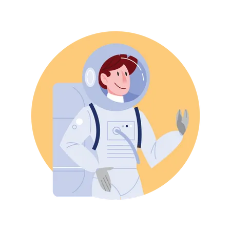 Astronaute masculin  Illustration