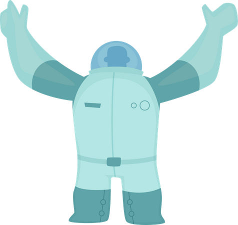 Astronaute masculin  Illustration