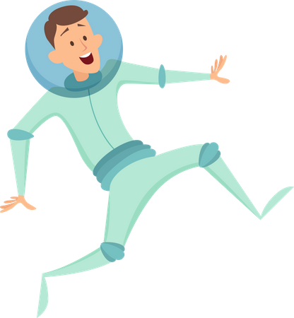 Astronaute masculin  Illustration