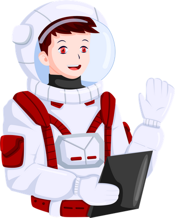 Astronaute masculin  Illustration