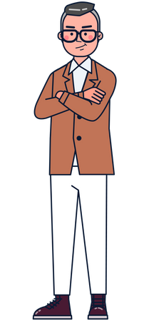 Homme d'affaires âgé  Illustration