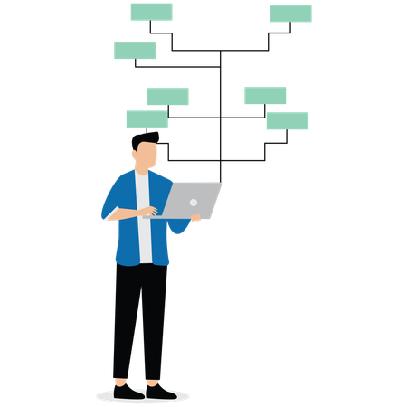 Schéma de construction d'un analyste d'affaires  Illustration