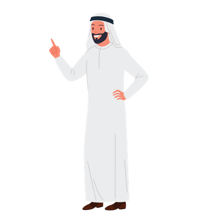 Homme d'affaires arabe  Illustration