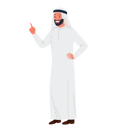 Homme d'affaires arabe  Illustration