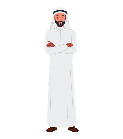 Homme d'affaires arabe  Illustration