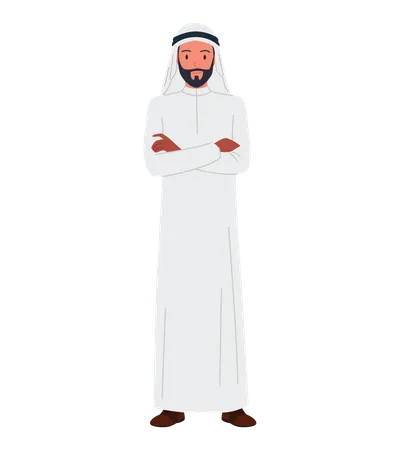 Homme d'affaires arabe  Illustration