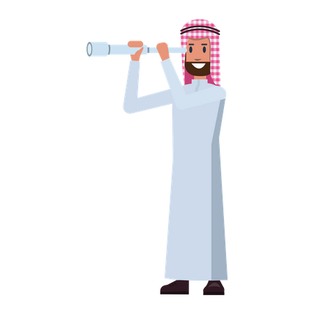 Opportunité de recherche d'homme d'affaires arabe  Illustration