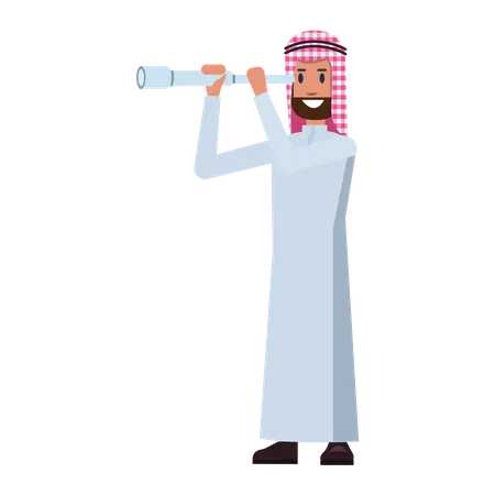 Opportunité de recherche d'homme d'affaires arabe  Illustration