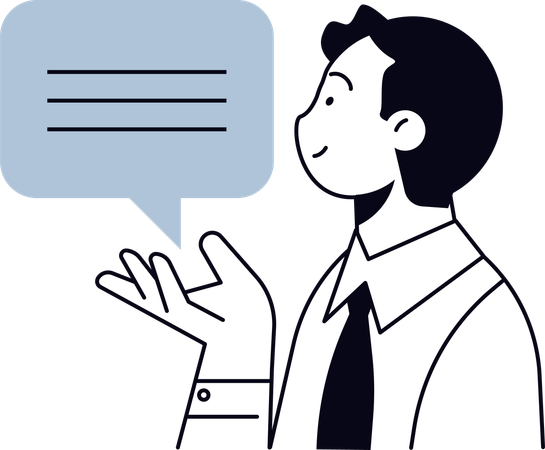 Discussions d'hommes d'affaires  Illustration
