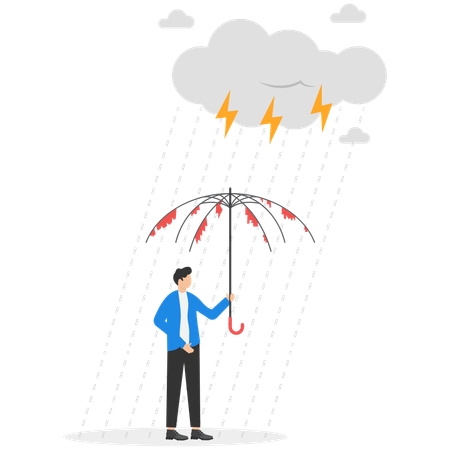 Homme d'affaires frustré  Illustration