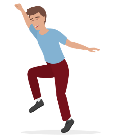 Homme qui danse  Illustration