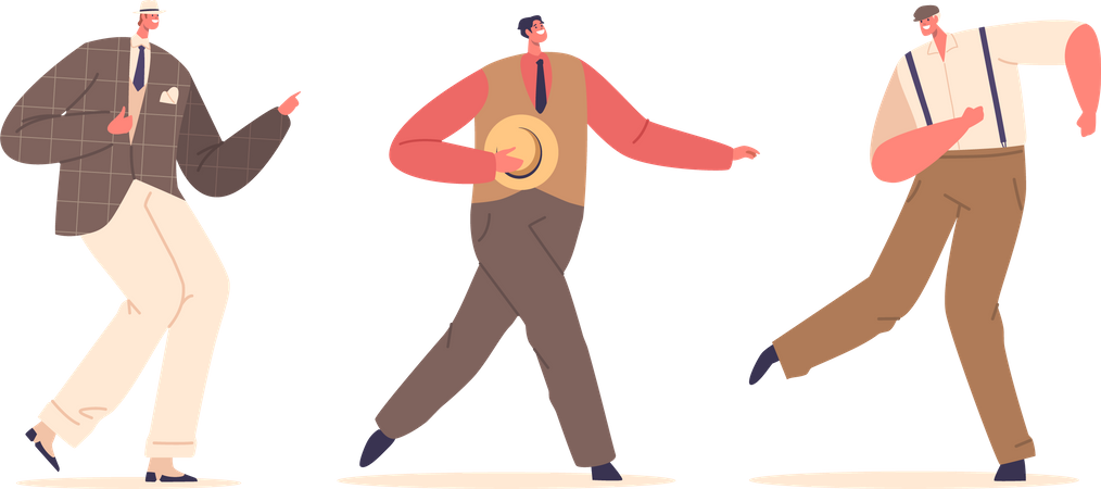 Homme danse  Illustration